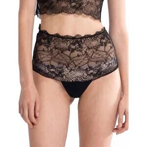 NEW OSCALITO lace high-waist brief in black